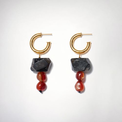 Brinco Argola Stone